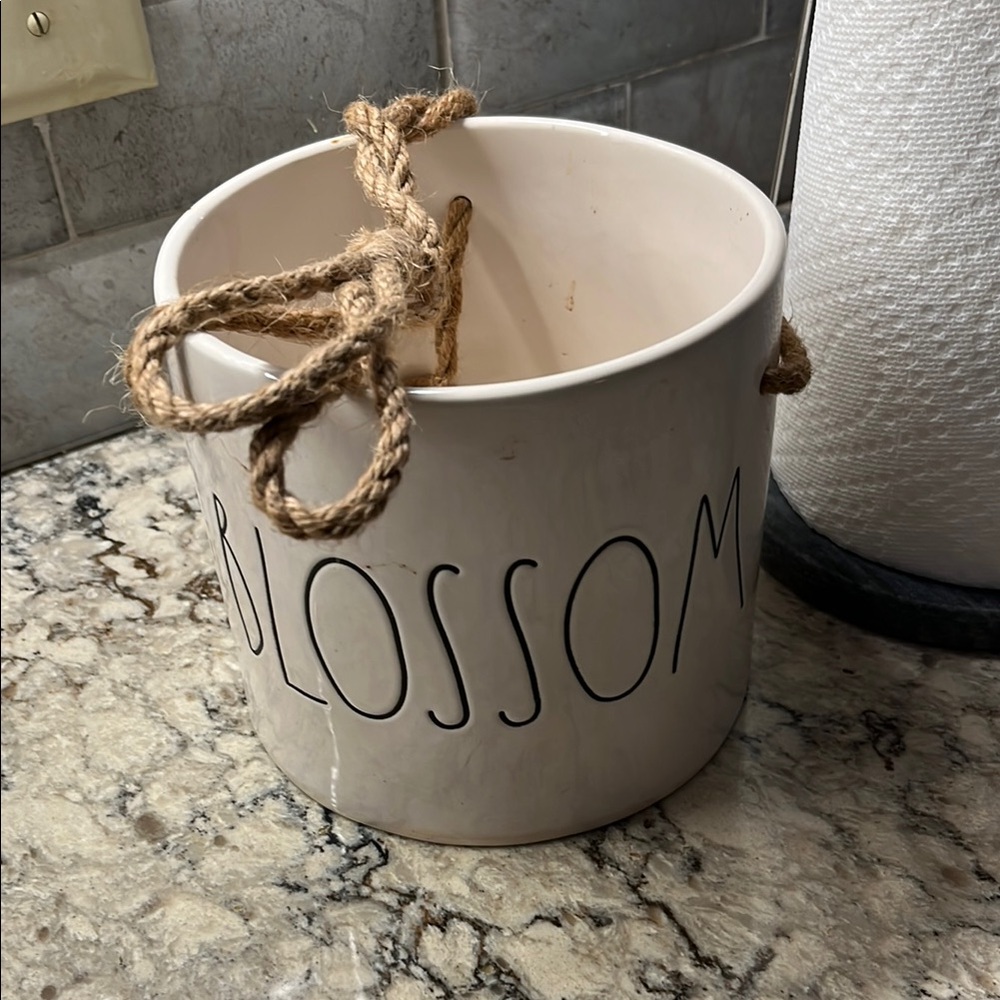 Rae Dunn White and Black Ceramic Decor Accent